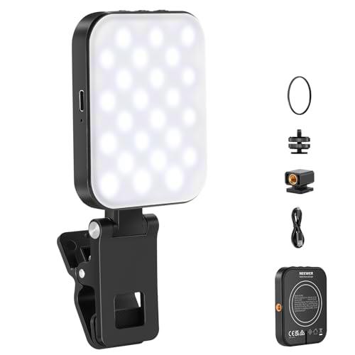 NEEWER Básico Luz Magnética Selfie Compatible con MagSafe iPhone 16 15 Pro Max Plus