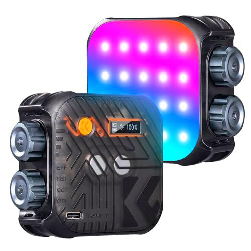 K&amp;F Concept 60 LED RGB Video Light, 360º Full-Colour Portable Photo Light