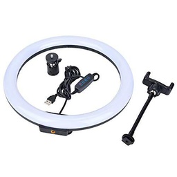 Anillo De Luz De 12 Pulgadas, Luces Circulares De 12W 160LED con Cabezal Esférico