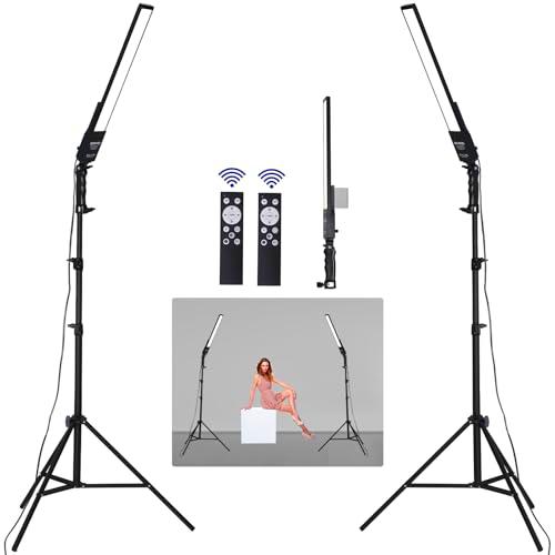FEIFANTEAM 2 paquetes de iluminación fotográfica, bastón luminoso portátil LED regulable