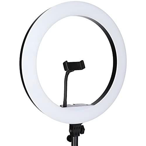 Rollei Lumis Slim RGB - Anillo de luz con trípode y Soporte para Smartphone en Color Negro
