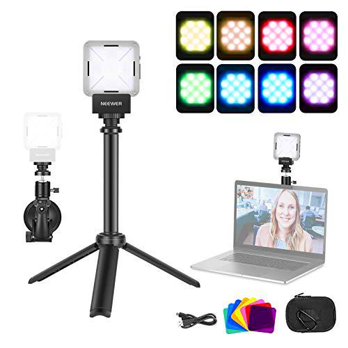 NEEWER Luz Videoconferencia Kit, Luz Escritorio con Trípode