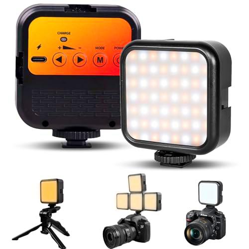 Journeyside Luz de Relleno Led para Vídeo,LED para Cámara con 3 Soporte Garra Fría