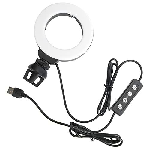 Luz de Anillo, Luz Circular LED de 4 Pulgadas para Conferencias para Educación en Línea para Transmisión en Vivo para Enseñanza