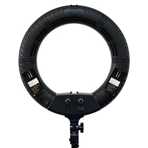 Yidoblo - Anillo de luz LED regulable de 12 pulgadas con soporte de mesa H