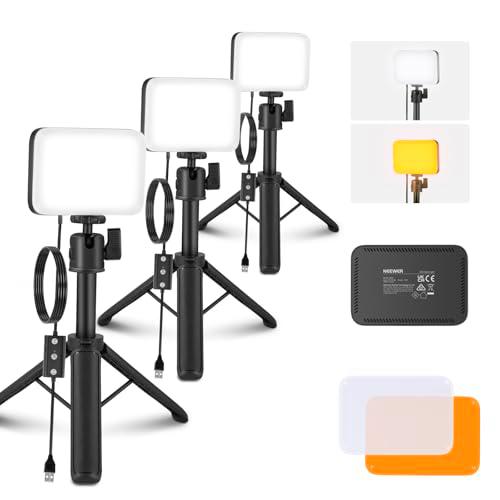 NEEWER Basic Paquete de 3 Panel Video LED Escritorio