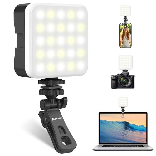 Zeadio Luz LED Portátil con Clip - 800LM, Temperatura de Color Ajustable 3000K-7000K