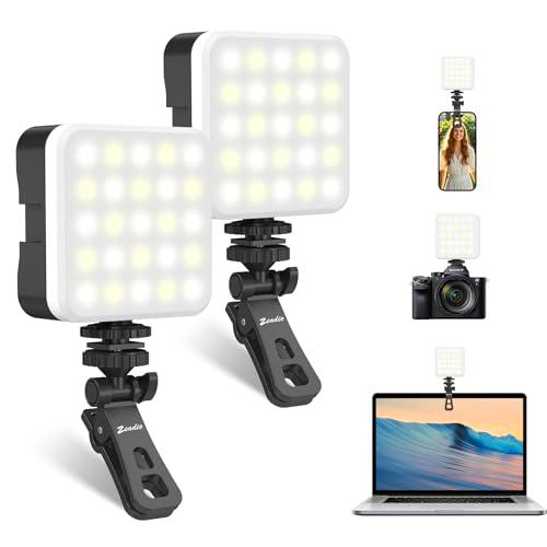 Zeadio Luz LED Portátil con Clip - 800LM, Temperatura de Color Ajustable 3000K-7000K