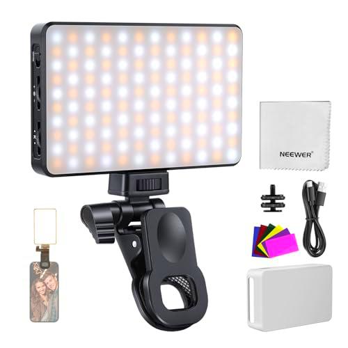 NEEWER Basics BL120B - Luz LED para Selfie Compatible con iPhone