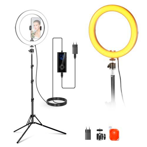 NEEWER 10" 20W Aro de Luz LED Alta Potencia para Teléfono con 71" Soporte