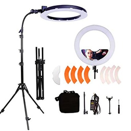 GSKAIWEN - Lámpara de anillo LED, 65 W, 18 pulgadas