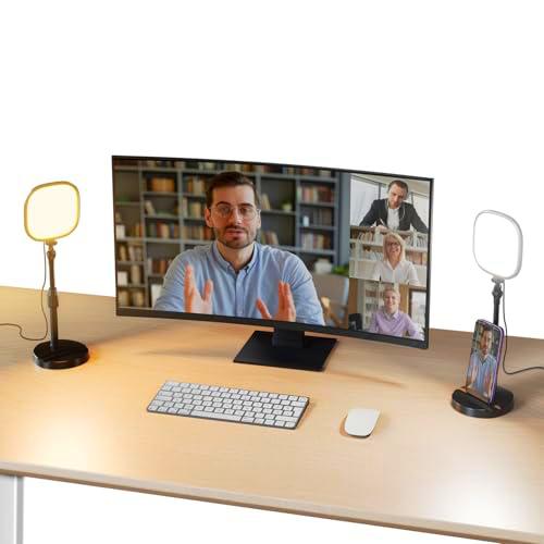 NEEWER Basics 5" Desk Light para Videollamadas, CRI95 Aro Luz Foco LED con Soporte