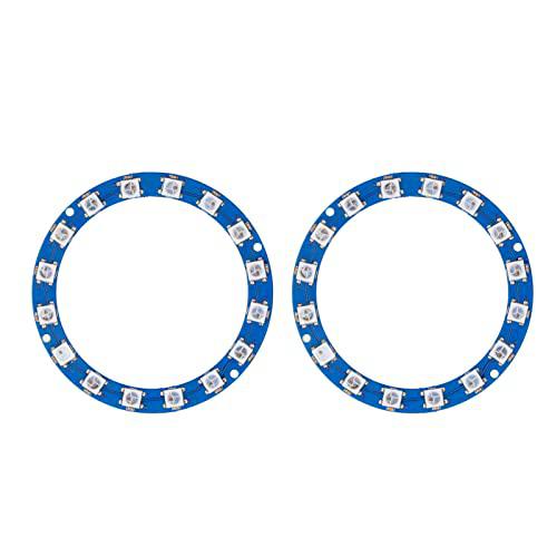 Garosa Anillo Led RGB 16 bits, 2 Uds. Aro Luz Led 5050 RGB con Puerto Digital