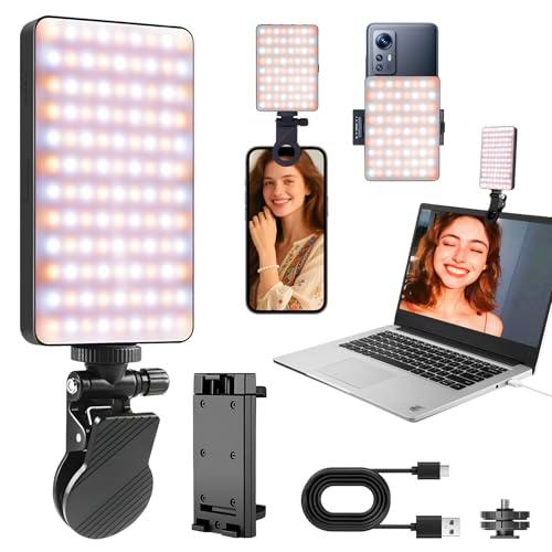 Anluomafuy Luz Movil Portatil, Luz Portatil con Clip