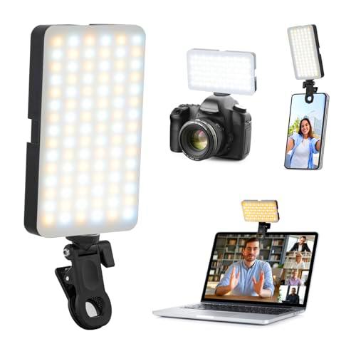 Luz de teléfono móvil iPhone Selfie: 90 LED recargable teléfono luces de anillo luz de anillo para imagen de cámara