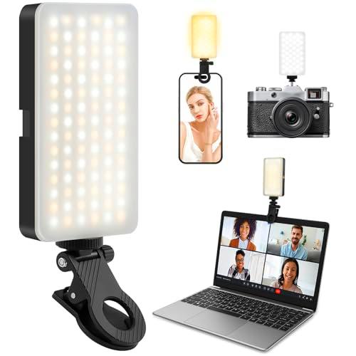 LOPHE Luz de Vídeo LED, Luz de Relleno Móvil con Clip