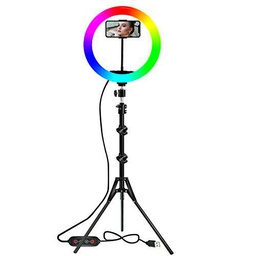 RGB Anillo de Luz, 12,8" Aro de Luz con RGB Telecomando