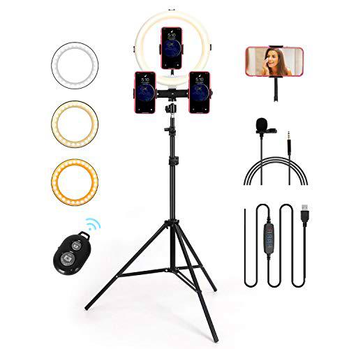 Aigostar Marin-Aro de luz LED 10" (25,4cm) trípode