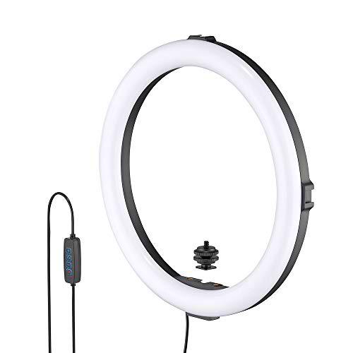 JOBY Beamo Anillo de Luz 12", Anillo LED Grande para Teléfonos o Cámaras
