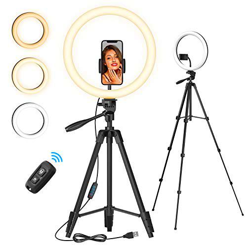 TONOR Anillo de luz para Selfies de 12"con Soporte para trípode