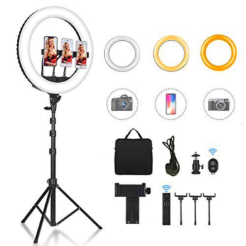 CXYP Luz de Anillo LED,18" fotográfica de Escritorio
