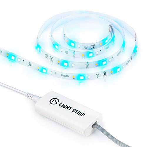 Elgato Light Strip, Luces LED RGBWW, 2000 lúmenes, 16 millones de colores